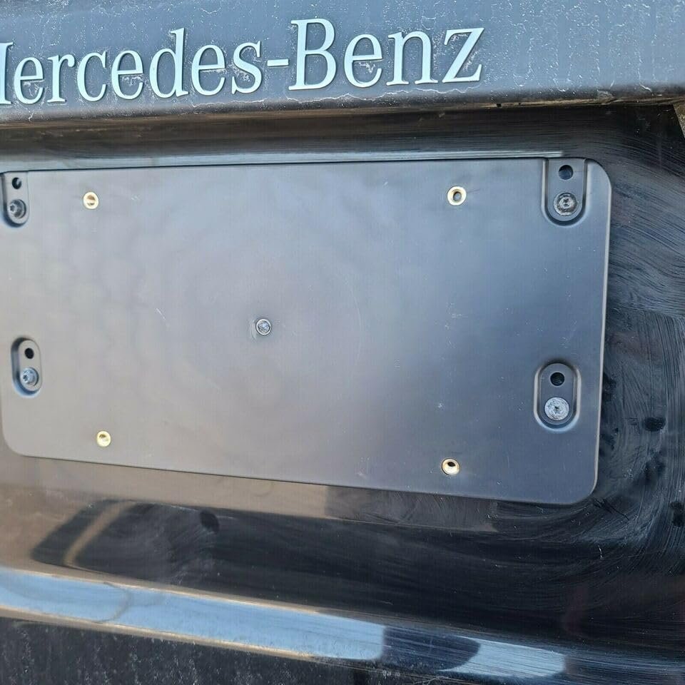 Rear Bumper Plastic License Plate Holder Set Bracket For Mercedesa Benz Slk-class Slk200 Slk300 Slk55 Amg 2012a 2016a Holder