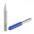 Uxcell Wood Engraving Bit Solid Carbide 3 175mm 1 8 Shank 30 Degree 0 3mm Tip Cnc Router Tool For Acrylic Pvc Mdf Pcb Carving