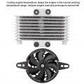 Motorcycle Oil Cooling Fan Universal Upgrade Aluminum Engine Water Cooler Radiator