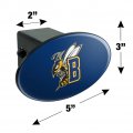 Montana State University Billings Primary Logo Oval Tow Hitch Cover Trailer Plug Insert 2