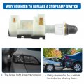 X Autohaux Stop Lamp Switch Stoplight Assembly For Chevrolet P30 1994-1999 No 25523463 22547839 19330547 22547838 Plastic Metal