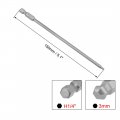 Uxcell H3 3mm Ball End Screwdriver Bits S2 Steel Magnetic 5 1 Inch Long Drill Bit With 4 Hex Shank