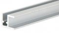 Satin Anodized Aluminum Base Rail Extrusion 12 Ft Long D7008a 