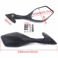 Httmt- Rearview Mirror Carbon Fiber Short Stem Side For Yamah 15-21 Yzf-r3 14-21 Yzf-r25 15-20 Nmax 125 155 P N Usmt252-049-cn