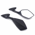 Httmt- Rearview Mirror Carbon Fiber Short Stem Side Compatible With Yamah 15-21 Yzf-r3 14-21 Yzf-r25 15-20 Nmax 125 155 P N