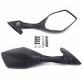 Httmt- Rearview Mirror Carbon Fiber Short Stem Side Compatible With Yamah 15-21 Yzf-r3 14-21 Yzf-r25 15-20 Nmax 125 155 P N