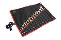 14 Piece Sae Offset Combo Wrench Set With Storage Pouch Mirror Polished Cr-v