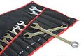 14 Piece Sae Offset Combo Wrench Set With Storage Pouch Mirror Polished Cr-v