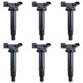Ocpty Set Of 6 Ignition Coil Pack For Toyota L Exus Camry Avalon Es300 Rx300 Highlander Sienna Replace Uf267
