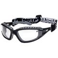 Bolla Safety 253-tr-40085 Tracker Eyewear With Black Gray Polycarbonate Tpe Full Frame And Clear Lens 