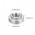Uxcell Self -clinching Nuts 8-32 X 0 13-inch Stainless Steel Rivet Nut Round Head Metal Sheet Mounting Hardware Fastener 50pcs