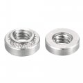 Uxcell Self -clinching Nuts 8-32 X 0 13-inch Stainless Steel Rivet Nut Round Head Metal Sheet Mounting Hardware Fastener 50pcs