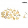 Uxcell Upholstery Nails Tacks 11mmx10mm Flat Head Furniture Gold Tone For Sofa Headboards 150 Pcs