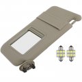 Ocpty Right Passenger Side Beige Sun Visor Without Sunroof Fit For 2006 2007 2008 2009 2010 2011 Toyota Camry 74320-06780-e0