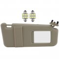Ocpty Right Passenger Side Beige Sun Visor Without Sunroof Fit For 2006 2007 2008 2009 2010 2011 Toyota Camry 74320-06780-e0