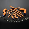 Silicone Radiator Coolant Tube Kit Clamps For 1996-2000 Subaru Impreza Gc8 Gf8 Sti Ej20 Wrx Orange