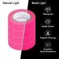 Uxcell 4rolls Neon Gaffers Cloth Tape 0 6 Inch X 16 5 Ft Glow In The Dark Fluorescent Adhesive Black Light For Party Home