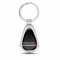 Ipick Image For Dodge Charger Black Dome Chrome Metal Teardrop Key Chain Keychain Official Licensed