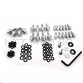 Httmt Mt215-004- Silver Motorcycle Spike Fairing Bolts Compatible With 2003 2004 Suzuk Gsxr1000 Gsx-r 1000