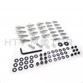 Httmt Mt215-004- Silver Motorcycle Spike Fairing Bolts For 2003 2004 Suzuk Gsxr1000 Gsx-r 1000