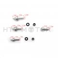 Httmt Mt215-004- Silver Motorcycle Spike Fairing Bolts Compatible With 2003 2004 Suzuk Gsxr1000 Gsx-r 1000