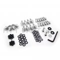 Httmt Mt215-004- Silver Motorcycle Spike Fairing Bolts Compatible With 2003 2004 Suzuk Gsxr1000 Gsx-r 1000