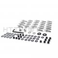 Httmt Mt215-004- Silver Motorcycle Spike Fairing Bolts For 2003 2004 Suzuk Gsxr1000 Gsx-r 1000
