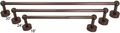 30 Victorian Bronze Rounded Bath Towel Rack Bar Holder 