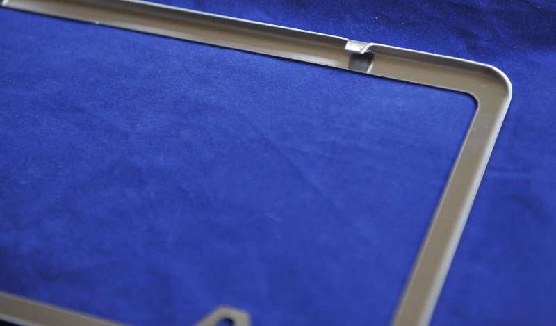 Stainless Steel Slimline License Plate Brush Frame