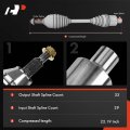 A-premium Pair 2 Front Cv Axle Shaft Assembly Compatible With Dodge Durango 2004-2009 Chrysler Aspen 2007-2009 4wd Driver And