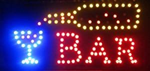 Open Bar Led Neon Business Motion Light Sign On Off With Chain 19 10 1