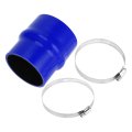 1 Set 80mm 3 15 -89mm 5 102mm 4 02 Length Blue Car Silicone Hose With Clamps Hump Coolant Universal 
