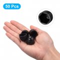 Uxcell Plastic Dome Bolt Nut Protection Cap Covers M10 17mm Hex Screw Cover Black 50pcs