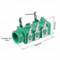 Uxcell 100pcs Pcb Mount 3 5mm 5 Pin Socket Headphone Stereo Jack Connector For Audio Video Green Pj-313b