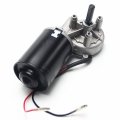 Heyiarbeit 24v 30rpm Dc Worm Gear Motor High Torque Turbine Reduction Reversible Speed Reducing Electric Box For Diy Robot Door
