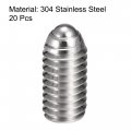 Uxcell Ball Point Set Screws M6 X 12mm 304 Stainless Steel Metric Spring Hex Socket Screw 20pcs