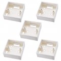 Uxcell 5pcs Wall Switch Box Electrical Outlet Mounting Cassette Single Gang 