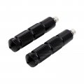 Minho Black Cnc Universal Motorcycle Bicycle Foot Pegs M8 Front Footrest Peg Footpeg For Mini Bike Parts Honda Grom Msx125 8mm