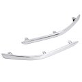 Front Bumper Molding Trim For 2014 2024 Toyota 4runner Limited Chrome Abs Plastic Replacement 5271235010 5271335010 To1046101