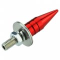 Abfer Spike License Plate Fasteners Bolt Car 4pcs Anti Theft Screws Frame Kit Fit For Most Vehicle Motorcycles Trucks Red