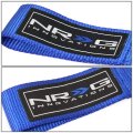 Tow-e30bl Nylon Bumper Tow Hook Strap Belt Kit Compatible With Bmw E30 3-series 318i 325i 84-92