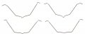 H6022 Professional Grade Disc Brake Pad Drag Reduction Clip For Rear Position Machined Finish 