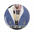 Gustavo Rocque Missing His Dogs From Btr Keychain Double Sided Stainless Steel 3d Resin Encased Animal Design 1 25 In Round 