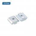 Uxcell T Nuts 15pcs Nickel Plated Carbon Steel Slot Bolts 4040 Series M4 Hammer Head Fastener Sliding For Aluminum Extrusion