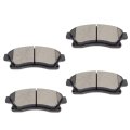 Front D1522 Ceramic 4pcs W Hardware Disc Brake Pad Set 