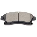 Front D1522 Ceramic 4pcs W Hardware Disc Brake Pad Set