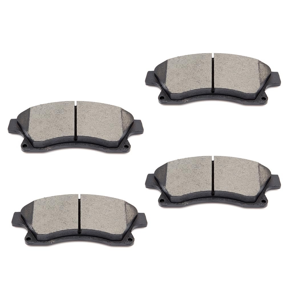 Front D1522 Ceramic 4pcs W Hardware Disc Brake Pad Set