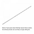 Uxcell 5 Pcs 1mm Mini Micro Twist Drill Bits High-speed Steel Straight Shank Extra Long Bit 60mm For Aluminum Alloy