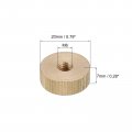 Uxcell Knurled Thumb Nuts 2pcs M6 X D20mm H7mm Brass Nut Flat Head Blind Hole Lock Adjusting For 3d Printer Parts