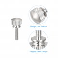 Uxcell Knurled Thumb Screws M3x12mm Brass Shoulder Bolts Grip Knobs Fasteners Nickel Plated 8pcs